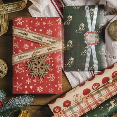 Christmas wrapping paper large-sized gift decorative paper