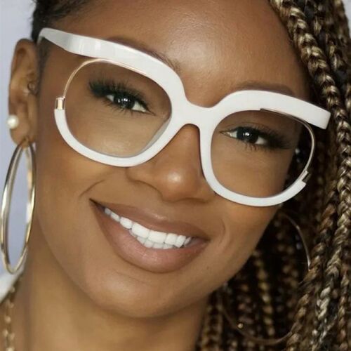 2023 Ins Rainbow Frame Fashion Retro Round Anti Blue Light W