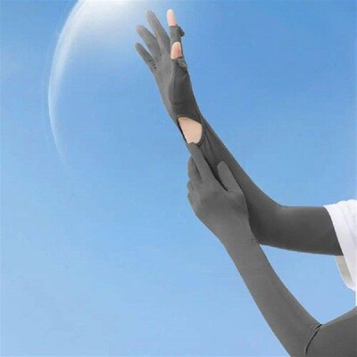 Womens Gloves Cycling Sleeve Long Sleeve Non-slip Anti-UV