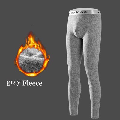 Men Winter Thick Fleece Leggings Thermal Underwear Tights Ma