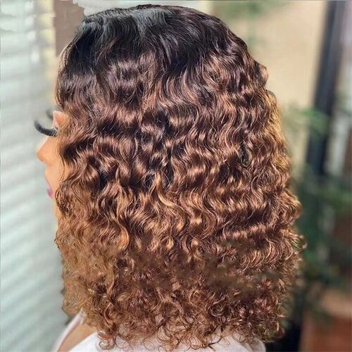 Fashion Front Lace 13*4 Lace Fluffy Natural Small Curly Wig