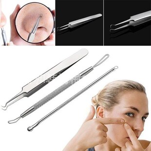 7pc Blackhead Pimple Spot Comedone Acne Extractor Tool Kit