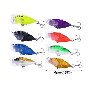 Cicada Fishing Lures For Bass 8 Pieces Simulation Baits