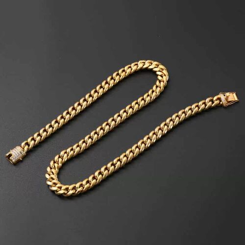 New fashion tend stainless steel Cuban chain titanium steel