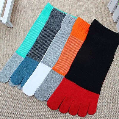 1/5 Pars Summer Toe nkle Socks Cotton Colorful Mesh Breathab