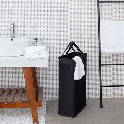 Laundry Hamper Handles Narrow Foldable Laundry Basket Thin