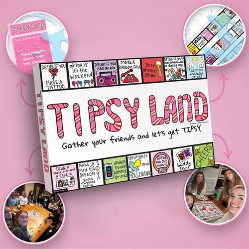 Tipsy Land Drinking Games Fun Drinking Board Game Interactiv