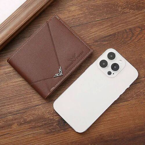 Rilibegan Mens PU Wallet Mens Short Money Clip Young Men S