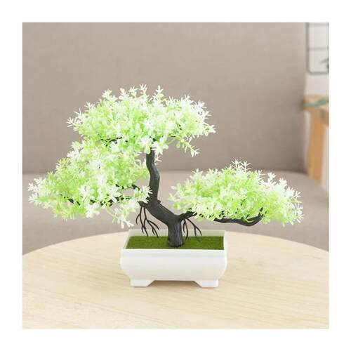 Kahaul Artificial Plants Bonsai Tree Plastic Fake Flowers Ho