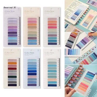 4/6/8/10/12/14/18 Packs Sticky Tabs Book Tabs, 40/60/80 Colo