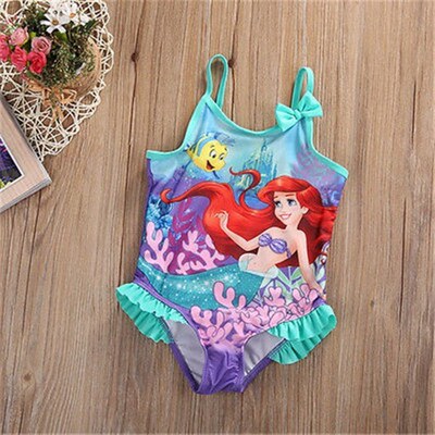Toddler Kids Baby Girls Cartoon Bikini Suit Swimwear Swimsui