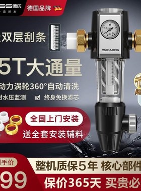 德国dess/德氏前置家用净水器自动清洗反冲洗全屋自来水
