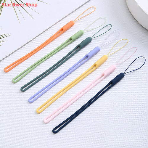 Wrist Straps Hand Lanyard Silicone Charms for Mobile Phone C