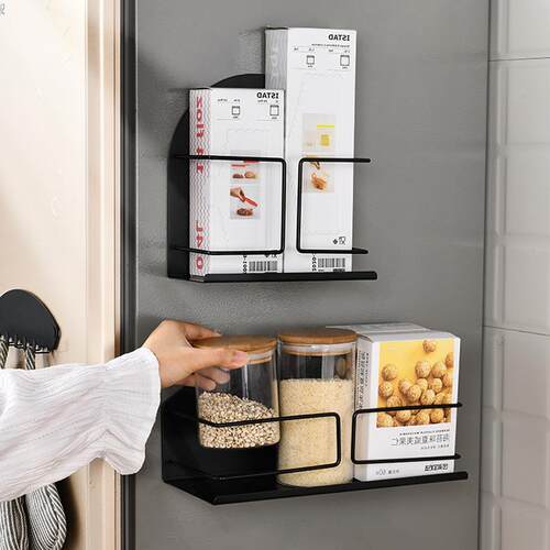 Refrigerator Shelf No Punch Iron Magnetic Side冰箱置物架