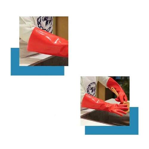 Fleece-lined Non-slip Gloves for Kitchen Cleaning