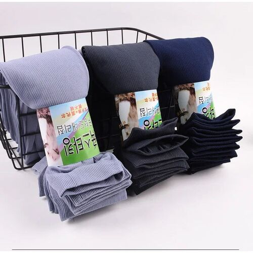 Men Ice Silk Socks Summer Spring Ultra-thin Socks Solid Busi