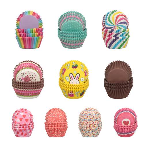 100Pcs Muffin Cupcake Paper Cupcake Liner Muffin Box Case Ba