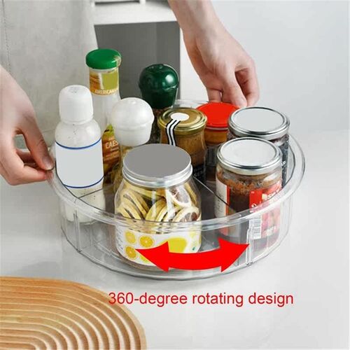 Hot 360 Rotating Refrigerator Cabinet Organizer 12 Inch