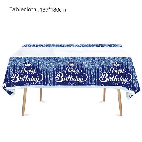 Dark Blue Decorations Disposable Cup Napkins Plates Cupcake