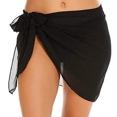 Short Beach Sarong 2025 Womens Chiffon Swimwear CoverUp Mult