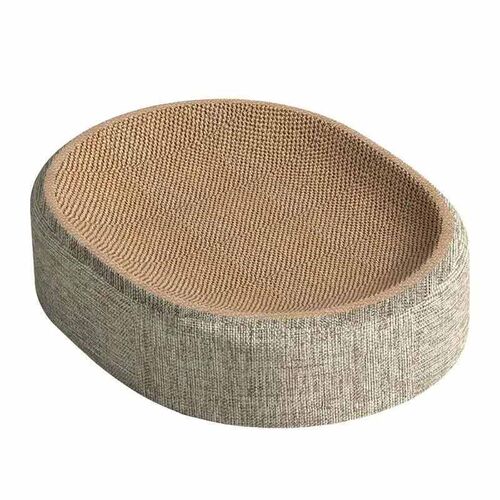 Oval Shape Scratch Pad For Cats sisal Scratching Cat Bed Mul