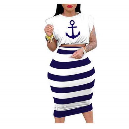 Vavcy 2021 summer dress suits front letters mouth pattern ma
