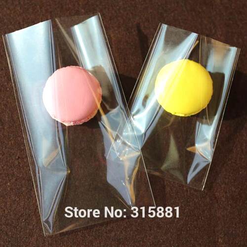 Clear Flat Open Top Candy Bags Cookie Packaging Bag Wedding