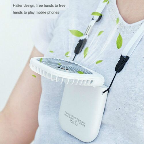 Hanging Neck Fans Mini Portable Folding USB Small Fan Mute P