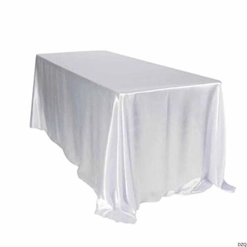 Black White Wedding Satin Tablecloth Table Cloth Rectangle F