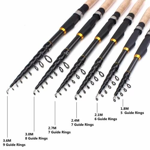NEW 1.8m 2.1m 2.4m 2.7m 3.0m 3.6m Carbon Fiber fishing rod S