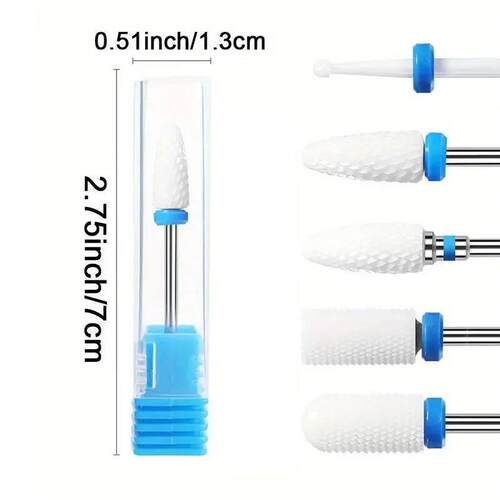 5PCS/Set Ceramic Carbide Tungsten Nail Drill its For Electri