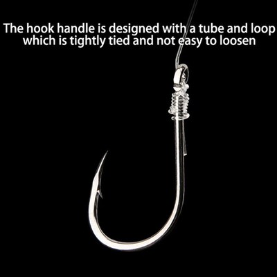 Fishing Hooks Set 3-12# Premium Jighead Hook with Barb High-