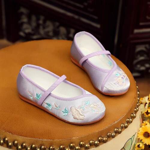 Girls Dancing Bottomed Cloth Shoes For Kids Children Soft Le