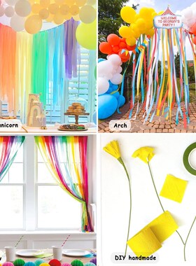 82Feet Crepe Paper Party Streamers Party Decoration Birthday