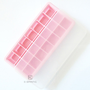 silicone 21 ice tray with lid ice cube mold ice box food box