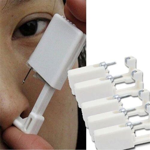 6PCS Sterile Disposable Ear Piercing Guns Kit Safety Earring
