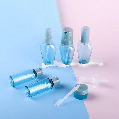 10pcs Travel Bottles Toiletry Kit Leak Proof Portable Set, R