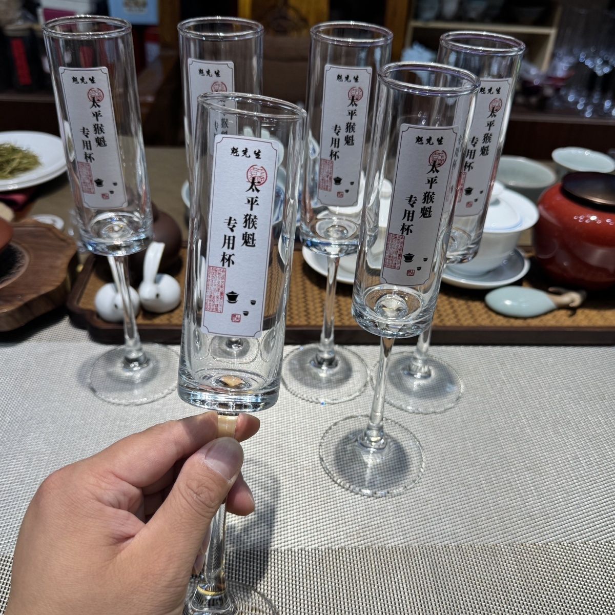 太平猴魁专用杯190ml玻璃杯大厂可用100度水冲泡图片