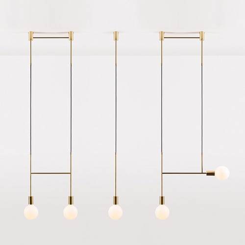 客厅卧室床头铁艺线条设计师吊灯简约现代艺术北欧创意个性吊灯