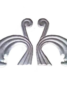 铁艺大门主题花 铁艺配件冲压铁皮花 庭院门大门配件大花