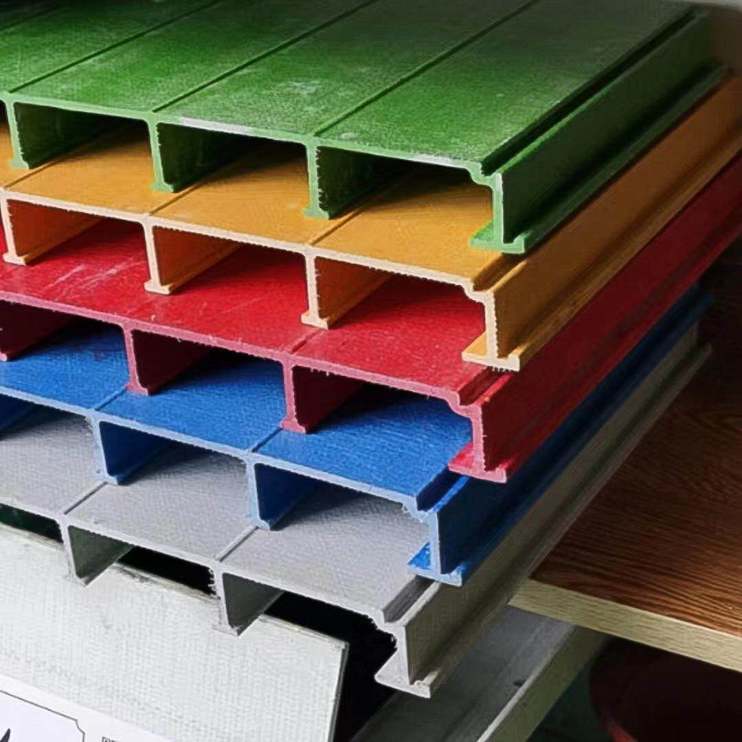 玻璃钢拉挤平面盖板生产工厂 空腹污水池盖板 50宽防尘罩集气罩壳