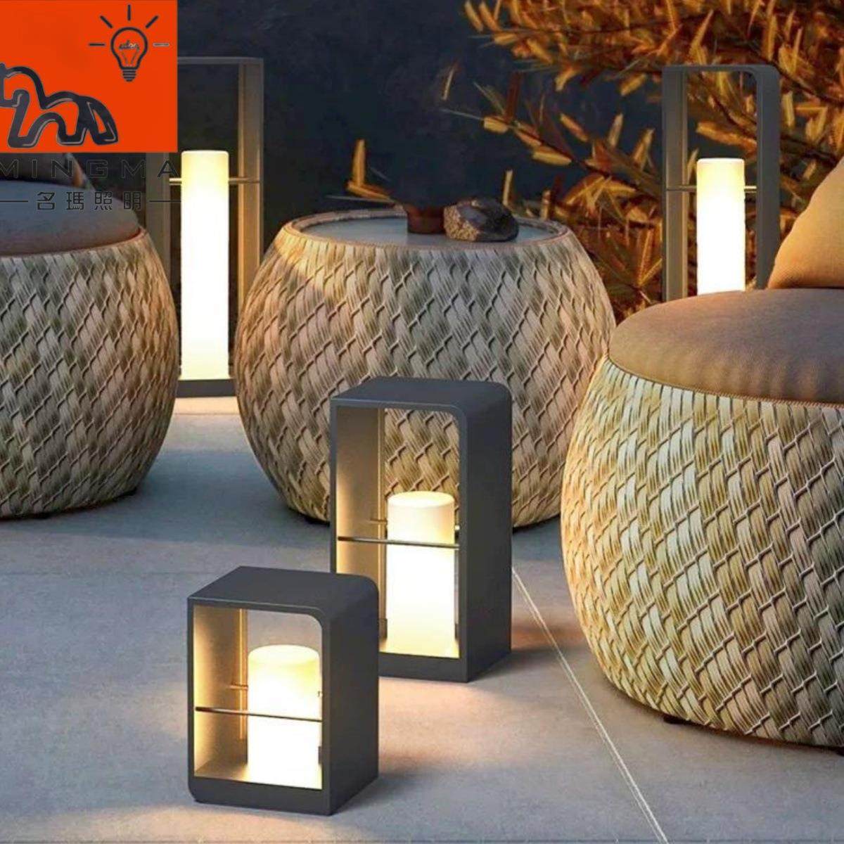 方形草坪灯太阳能庭院灯户外别墅花园露台灯景观灯防水装饰氛围灯,家装灯饰光源,草坪灯,淘宝优惠券,粉丝福利购,淘宝优惠卷