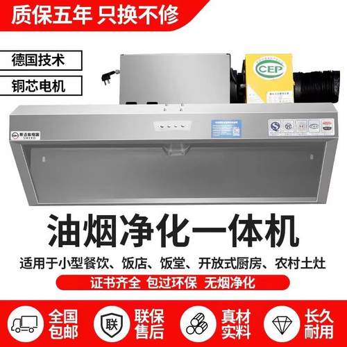 饭店厨房餐饮抽集烟罩商用油烟净化器排放油烟净化一体机低空其他