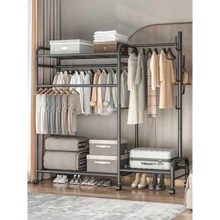 简易衣柜现代铁架卧室组合装出租房省空间收纳折叠储物布衣橱