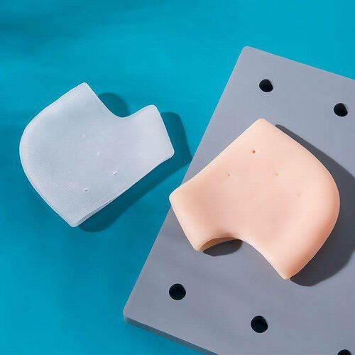 Silicone Heel Protector Sleeve for Moisturizing and Preventi