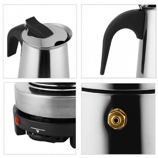 Maker Coffee Moka stove Percolator Electric Pot Stainless