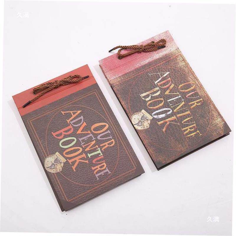 DIY Photo Album Travel Scrapbook Adventure Kraft Department - 实物图