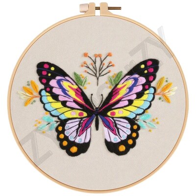 Skill Hand Sewing Cross Stitch Embroidery Kits Hoop Frame Ri