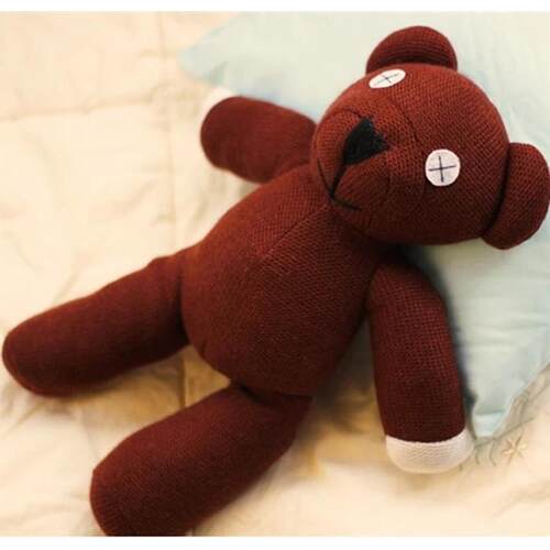 1pc 23cm Genuine Mr.Bean Plush Teddy Bear Toys Cute Stuffed