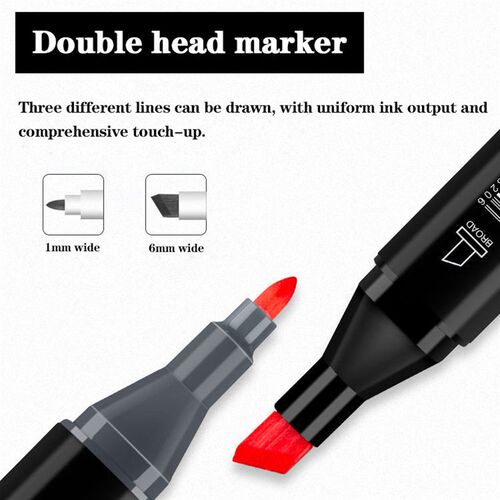 Art Markers Gifts Color Drawing Accessories Oily Double Head